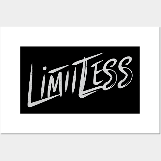 Limitless, Bold Text Wall Art by SimpliPrinter